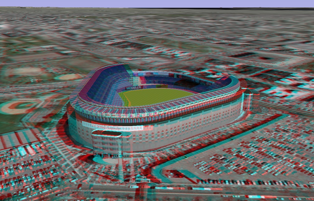 3D - anaglyph - Yankee Stadium - New York